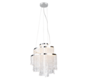 Trio Lighting Trio POMP hanglamp | LED | chroom | Ø 38 cm | IP20 | 1x 30W | 4300 lm | 2700-6500K | dimbaar