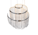 Trio Lighting Trio POMP hanglamp | LED | chroom | Ø 38 cm | IP20 | 1x 30W | 4300 lm | 2700-6500K | dimbaar