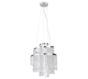 Trio Lighting Trio POMP hanglamp | LED | chroom | Ø 38 cm | IP20 | 1x 30W | 4300 lm | 2700-6500K | dimbaar