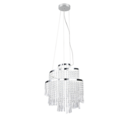 Trio Lighting Trio POMP hanglamp | LED | chroom | Ø 38 cm | IP20 | 1x 30W | 4300 lm | 2700-6500K | dimbaar