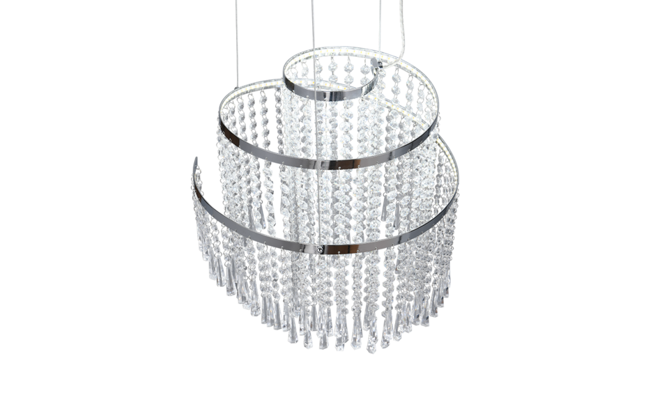 Trio Lighting Trio POMP LED pendant light | 1x 30W 4300 lm 2700-6500K | Ø 38 cm | IP20 | 150 cm