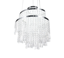 Trio Lighting Trio POMP hanglamp | LED | chroom | Ø 38 cm | IP20 | 1x 30W | 4300 lm | 2700-6500K | dimbaar