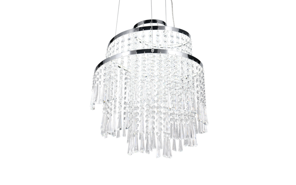 Trio Lighting Trio POMP LED pendant light | 1x 30W 4300 lm 2700-6500K | Ø 38 cm | IP20 | 150 cm