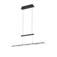 Trio MILOS hanglamp | LED | mat zwart met transparant | IP20