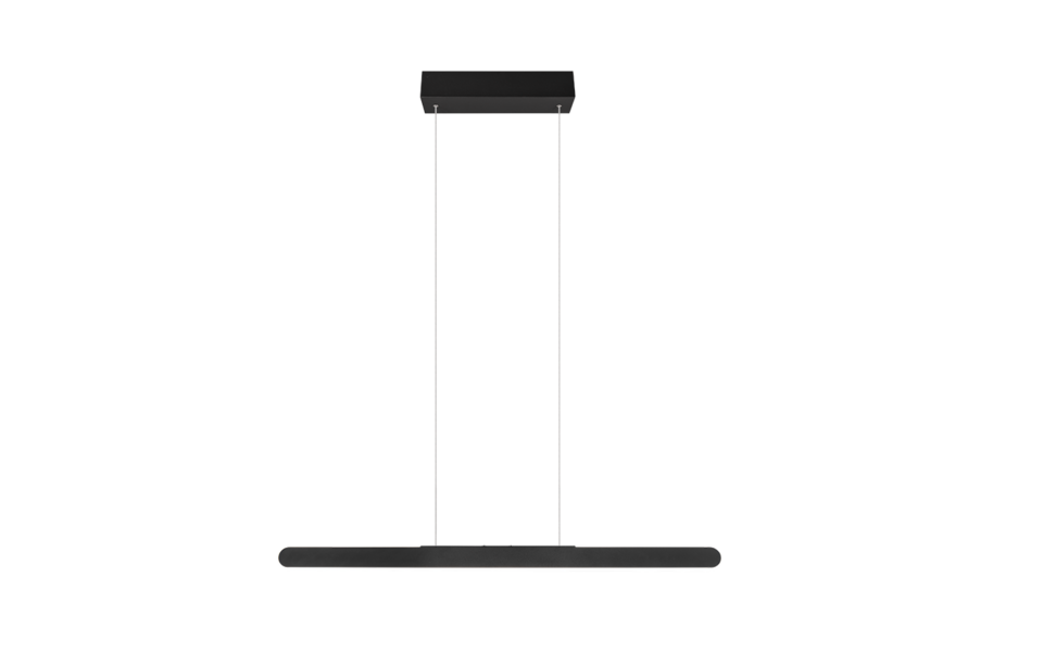 Trio Lighting Trio HELIOS hanglamp | LED | mat zwart | 100 x 8,5 cm | IP20 | 1x 28W | 3300 lm | 2700-6500K | dimbaar