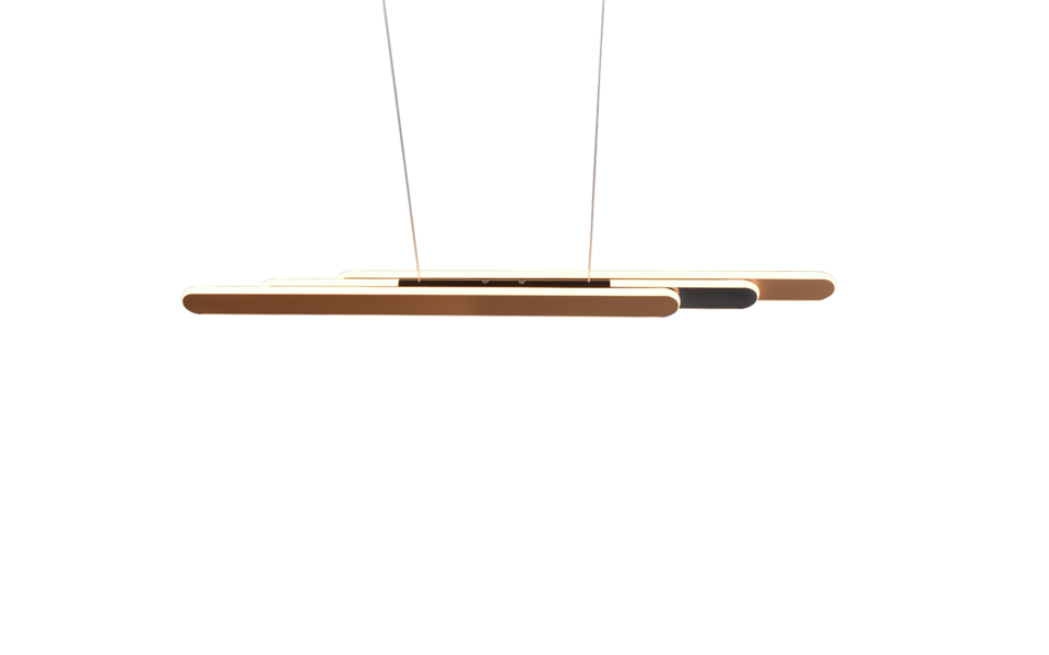 Trio Lighting Trio HELIOS hanglamp | LED | koffie | 130 x 6 cm | IP20 | 1x 48W | 5800 lm | 2700-6500K | dimbaar