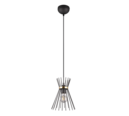 Trio Lighting Trio ROD hanglamp | E27 Fitting | zwart met goud | Ø 20 cm | IP20 | excl. 1x E27 | max. 40W