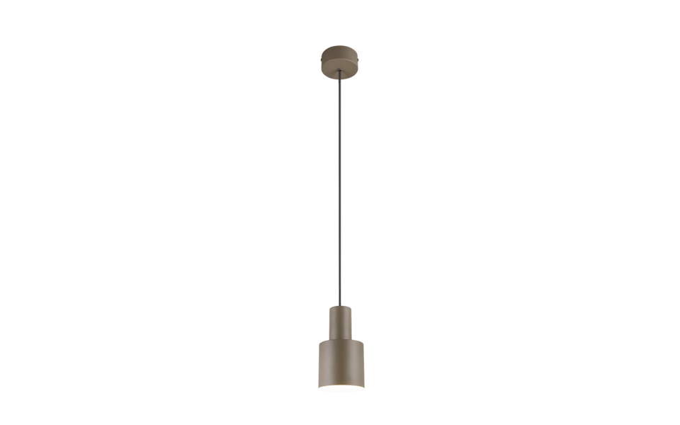 Trio Lighting Trio AGUDO hanglamp | E27 Fitting | taupe | Ø 12 cm | IP20 | excl. 1x E27 | max. 10W