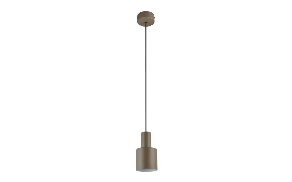 Trio Lighting Trio AGUDO hanglamp | E27 Fitting | taupe | Ø 12 cm | IP20 | excl. 1x E27 | max. 10W