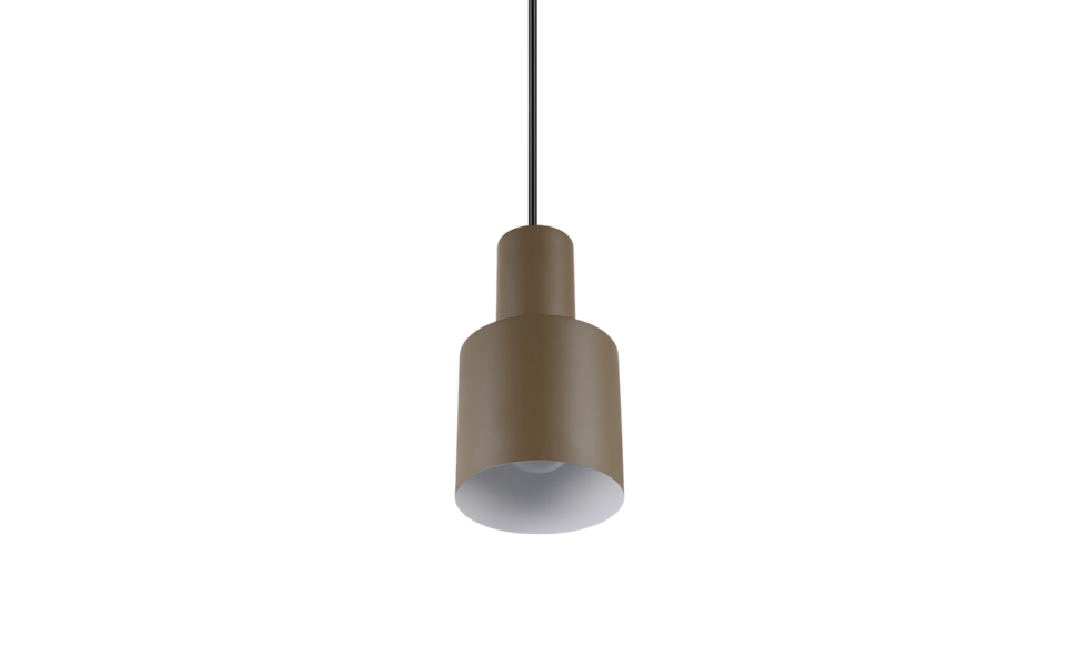 Trio Lighting Trio AGUDO hanglamp | E27 Fitting | taupe | Ø 12 cm | IP20 | excl. 1x E27 | max. 10W