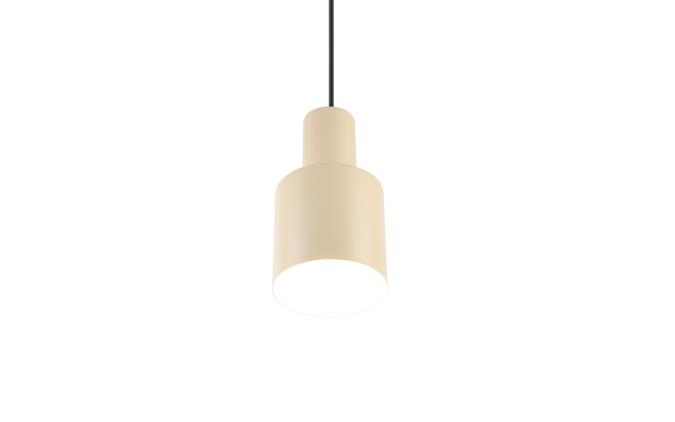 Trio Lighting Trio AGUDO hanglamp | E27 Fitting | beige | Ø 12 cm | IP20 | excl. 1x E27 | max. 10W