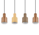 Trio Lighting Trio AGUDO hanglamp | E27 Fitting | multicolor met taupe met beige met koffie | Ø 12 cm | IP20 | excl. 4x E27 | max. 40W