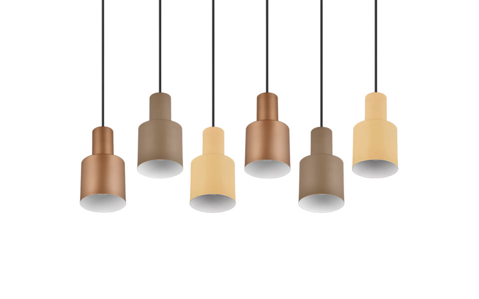 Trio Lighting Trio AGUDO pendant light | 6x E27 max 40W | IP20 Trio Lighting Trio AGUDO pendant light | 6x E27 max 40W | IP20