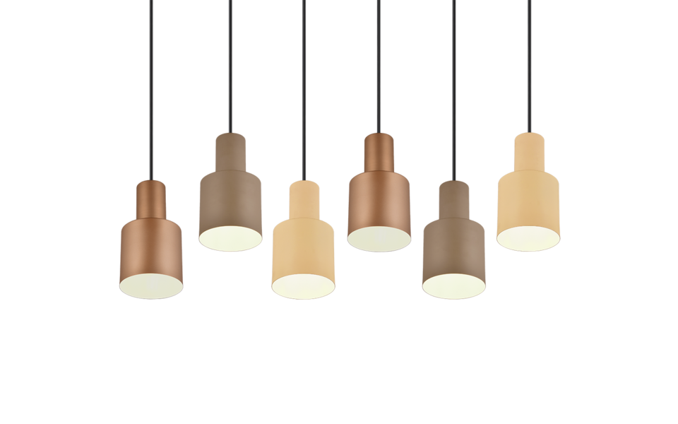 Trio Lighting Trio AGUDO pendant light | 6x E27 max 40W | IP20 Trio Lighting Trio AGUDO pendant light | 6x E27 max 40W | IP20