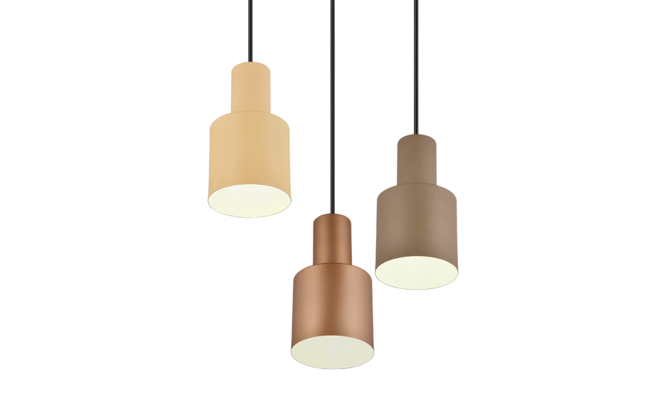 Trio Lighting Trio AGUDO pendant light | 3x E27 max 40W | IP20 Trio Lighting Trio AGUDO pendant light | 3x E27 max 40W | IP20