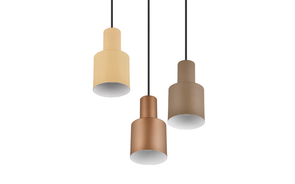Trio Lighting Trio AGUDO hanglamp | E27 Fitting | multicolor met taupe met beige met koffie | Ø 37 cm | IP20 | excl. 3x E27 | max. 40W Trio Lighting Trio AGUDO hanglamp | E27 Fitting | multicolor met taupe met beige met koffie | Ø 37 cm | IP20 | excl. 3x E27 | max. 40W