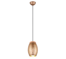 Trio Lighting Trio BIDAR hanglamp | E27 Fitting | koffie | Ø 15 cm | IP20 | excl. 1x E27 | max. 28W