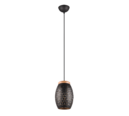Trio Lighting Trio BIDAR hanglamp | E27 Fitting | zwart met goud | Ø 15 cm | IP20 | excl. 1x E27 | max. 28W