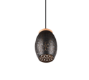 Trio Lighting Trio BIDAR hanglamp | E27 Fitting | zwart met goud | Ø 15 cm | IP20 | excl. 1x E27 | max. 28W