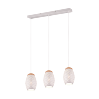 Trio BIDAR hanglamp | E27 Fitting | wit | Ø 15 cm | uitv. 2 Trio BIDAR hanglamp | E27 Fitting | wit | Ø 15 cm | uitv. 2