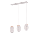 Trio Lighting Trio BIDAR hanglamp | E27 Fitting | wit mat | Ø 15 cm | IP20 | excl. 3x E27 | max. 28W