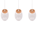 Trio Lighting Trio BIDAR pendant light | 3x E27 max 40W | chrome | IP20 | 21.5 cm