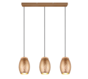 Trio Lighting Trio BIDAR pendant light | 3x E27 max 40W | mocha brown | Ø 65 cm | IP20 | 21.5 cm