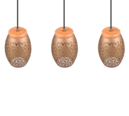 Trio Lighting Trio BIDAR pendant light | 3x E27 max 40W | mocha brown | Ø 65 cm | IP20 | 21.5 cm