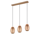 Trio Lighting Trio BIDAR pendant light | 3x E27 max 40W | mocha brown | Ø 65 cm | IP20 | 21.5 cm