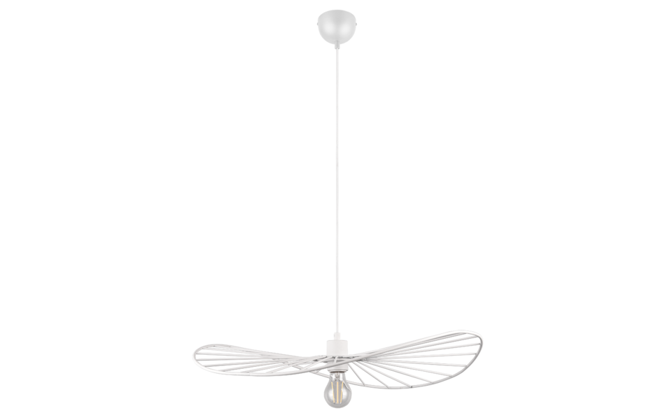 Trio Lighting Trio CHAPEAU hanglamp | E27 Fitting | wit mat | Ø 60 cm | IP20 | excl. 1x E27 | max. 40W
