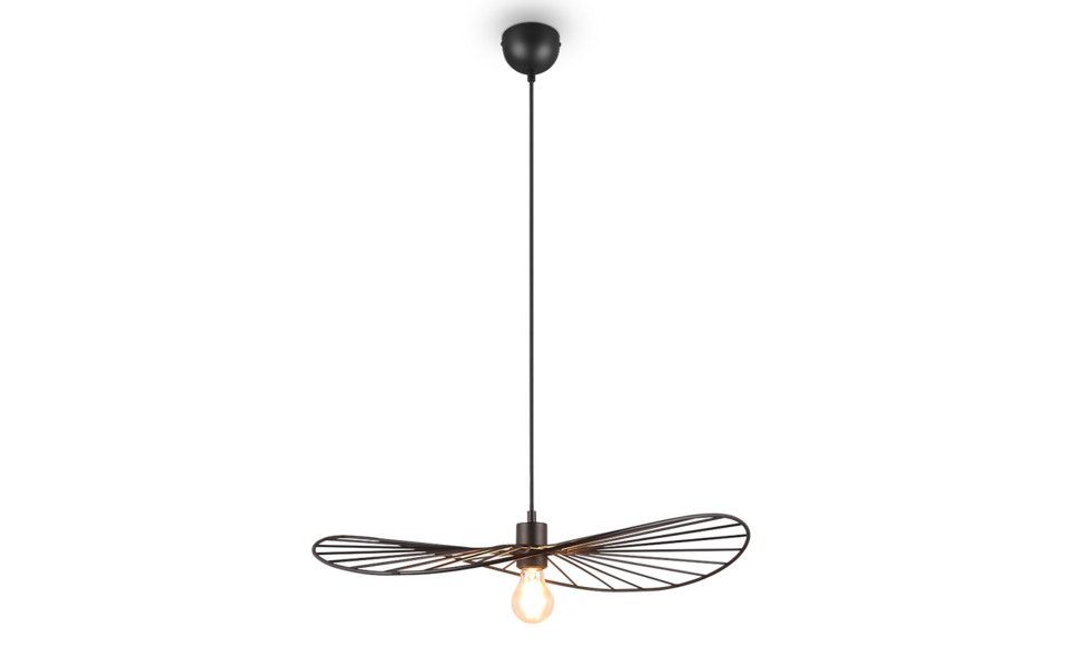 Trio Lighting Trio CHAPEAU hanglamp | E27 Fitting | mat zwart | Ø 60 cm | IP20 | excl. 1x E27 | max. 40W Trio Lighting Trio CHAPEAU hanglamp | E27 Fitting | mat zwart | Ø 60 cm | IP20 | excl. 1x E27 | max. 40W