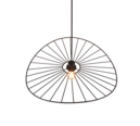Trio Lighting Trio CHAPEAU hanglamp | E27 Fitting | mat zwart | Ø 60 cm | IP20 | excl. 1x E27 | max. 40W