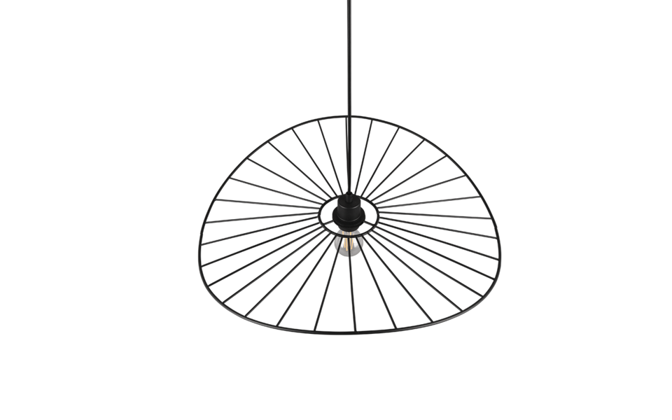 Trio Lighting Trio CHAPEAU hanglamp | E27 Fitting | mat zwart | Ø 60 cm | IP20 | excl. 1x E27 | max. 40W Trio Lighting Trio CHAPEAU hanglamp | E27 Fitting | mat zwart | Ø 60 cm | IP20 | excl. 1x E27 | max. 40W