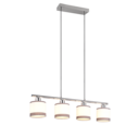 Trio Lighting Trio DAVOS hanglamp | E14 Fitting | chroom met wit | Ø 12 cm | IP20 | excl. 4x E14 | max. 10W