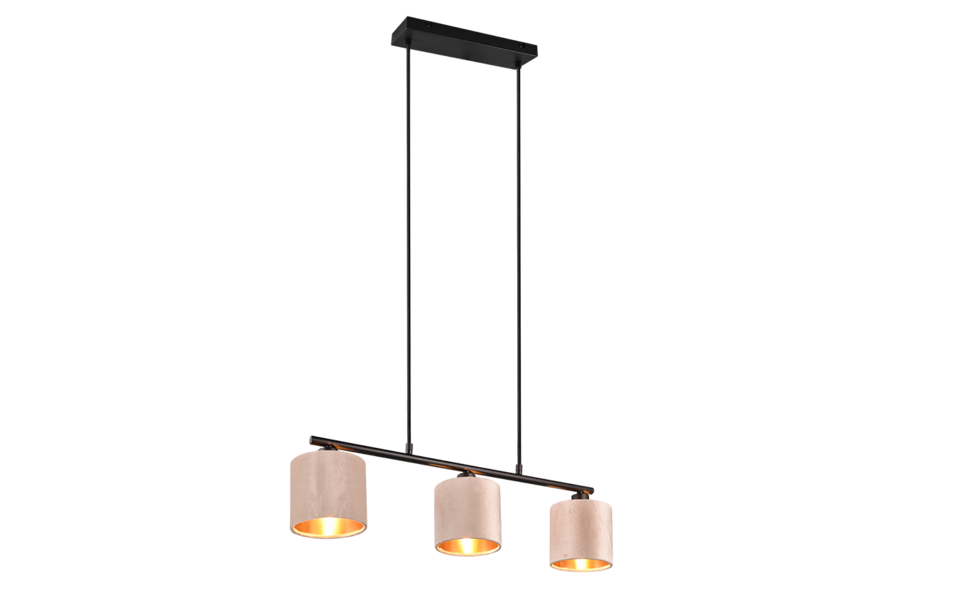 Trio Lighting Trio JULIETA hanglamp | E14 Fitting | beige | Ø 12 cm | IP20 | excl. 3x E14 | max. 40W