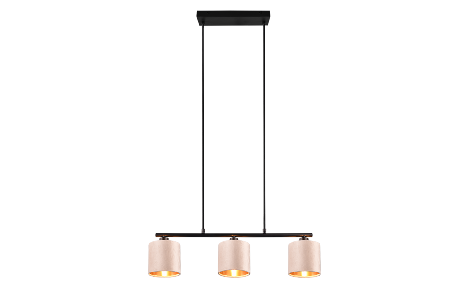 Trio Lighting Trio JULIETA hanglamp | E14 Fitting | beige | Ø 12 cm | IP20 | excl. 3x E14 | max. 40W
