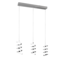 Trio Lighting Trio LAOLA hanglamp | LED | chroom | 70 x 13,5 cm | IP20 | 3x 8W | 1250 lm | 4000K | dimbaar