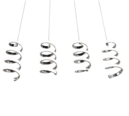 Trio Lighting Trio LAOLA hanglamp | LED | chroom | 91,5 x 13,5 cm | IP20 | 4x 8W | 1250 lm | 4000K | dimbaar