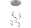 Trio Lighting Trio LAOLA hanglamp | LED | chroom | Ø 45 cm | IP20 | 5x 8W | 1250 lm | 4000K | dimbaar