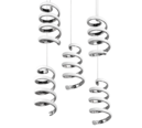 Trio Lighting Trio LAOLA hanglamp | LED | chroom | Ø 45 cm | IP20 | 5x 8W | 1250 lm | 4000K | dimbaar
