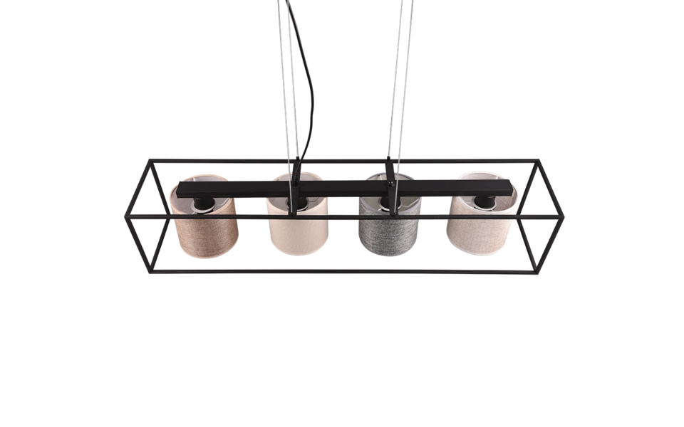 Trio Lighting Trio ROSS pendant light | 4x E27 max 40W | IP20 | 150 cm