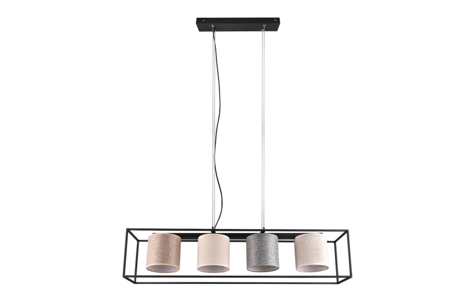 Trio Lighting Trio ROSS pendant light | 4x E27 max 40W | IP20 | 150 cm