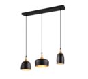 Trio Lighting Trio CHIRAZ pendant light | 3x E27 max 40W | black | IP20 | 150 cm