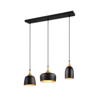 Trio CHIRAZ hanglamp | mat zwart | IP20 | E14 | 63 x 20 cm