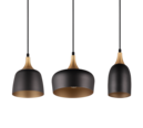 Trio Lighting Trio CHIRAZ hanglamp | E14 Fitting | mat zwart | 63 x 20 cm | IP20 | excl. 3x E14 | max. 25W