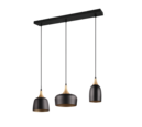 Trio Lighting Trio CHIRAZ hanglamp | E14 Fitting | mat zwart | 63 x 20 cm | IP20 | excl. 3x E14 | max. 25W