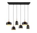 Trio Lighting Trio CHIRAZ pendant light | 6x E27 max 40W | black | IP20 | 150 cm
