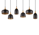 Trio Lighting Trio CHIRAZ pendant light | 6x E27 max 40W | black | IP20 | 150 cm