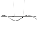 Trio Lighting Trio ISABEL hanglamp | LED | chroom | 100 x 18 cm | IP20 | 1x 26W | 3000 lm | 4000K | dimbaar