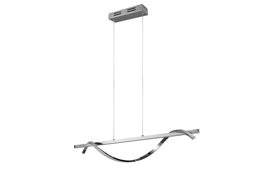 Trio Lighting Trio ISABEL hanglamp | LED | chroom | 100 x 18 cm | IP20 | 1x 26W | 3000 lm | 4000K | dimbaar Trio Lighting Trio ISABEL hanglamp | LED | chroom | 100 x 18 cm | IP20 | 1x 26W | 3000 lm | 4000K | dimbaar
